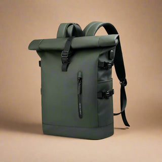 Reisetasche für Herren - Wasserdichter Rucksack mit USB-Ladeanschluss
