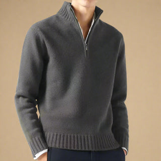 Troyer - Casual Strick Pullover mit Reißverschluss für Herren