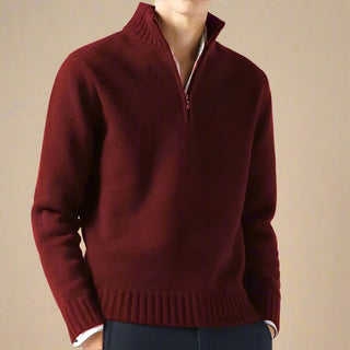 Troyer - Casual Strick Pullover mit Reißverschluss für Herren