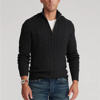 Troyer für Herren - Stilvoller Strickpullover im Zopfmuster