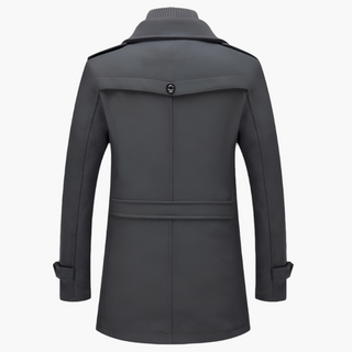 Wollmantel - Premium Lange Wasserfeste Jacke für Herren