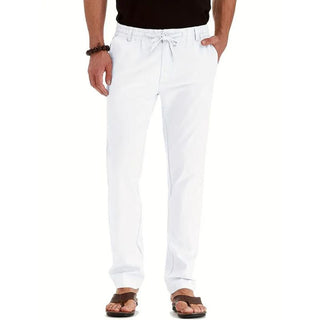 Leichte Herren Sommerhose im Weiß