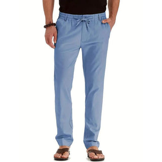 Leichte Herren Sommerhose im Hellblau