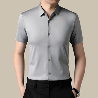 Business Hemd für Herren - Premium Sommerhemd mit Stretch und kurzen Ärmeln