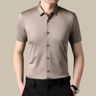 Business Hemd für Herren - Premium Sommerhemd mit Stretch und kurzen Ärmeln