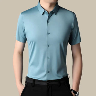 Business Hemd für Herren - Premium Sommerhemd mit Stretch und kurzen Ärmeln