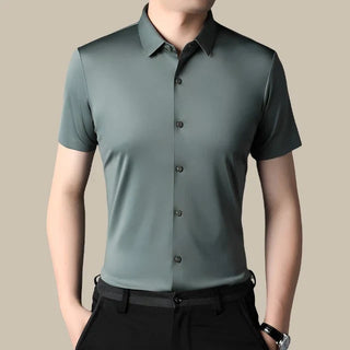 Business Hemd für Herren - Premium Sommerhemd mit Stretch und kurzen Ärmeln