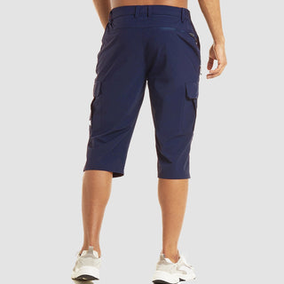 Cargoshort für Herren - 3/4 Kurze Stretch Hose mit Seitentaschen für Outdoor