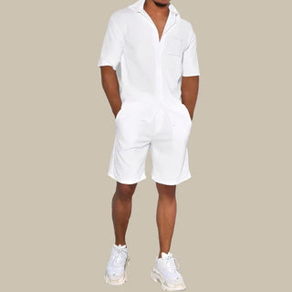 Zweiteiler für Herren - Twin Set mit Poloshirt und Shorts für den Sommer