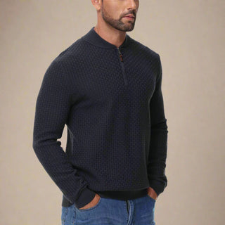 Troyer - Stilvolle Zip Pullover mit Bomberkragen für Herren