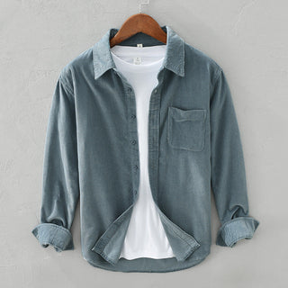 Cordhemd - Retro Casual Hemdjacke für Herren