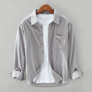 Cordhemd - Retro Casual Hemdjacke für Herren