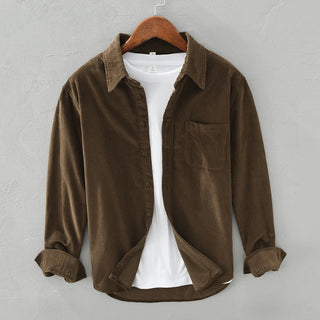 Cordhemd - Retro Casual Hemdjacke für Herren