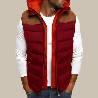 Steppweste für Herren - Stilvolles wattierte Übergangsjacke mit Kapuze