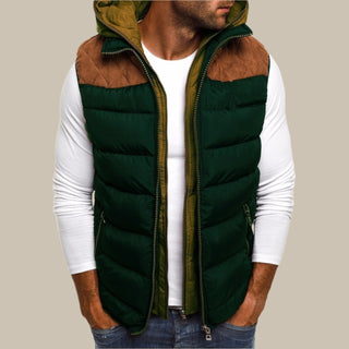 Steppweste für Herren - Stilvolles wattierte Übergangsjacke mit Kapuze