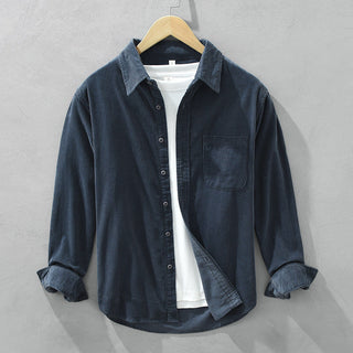 Cordhemd - Retro Casual Hemdjacke für Herren