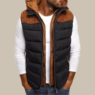 Steppweste für Herren - Stilvolles wattierte Übergangsjacke mit Kapuze
