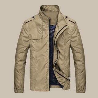 Übergangsjacke für Herren - Stilvoller Oxford Sommerjacke mit Kragen