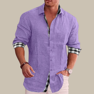 Levi Elegant Shirt | Lässiges Langarm-Herrenhemd mit Muster