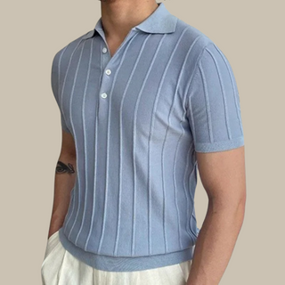 Poloshirt Monaco für Herren - Gestreiftes Polo-Shirt mit kurzen Ärmeln für Sommer