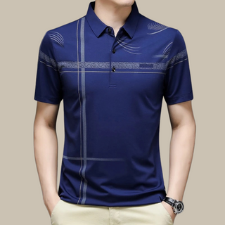 Poloshirt für Herren - Kariertes Slim Fit Poloshirt mit Kurzarm für den Sommer