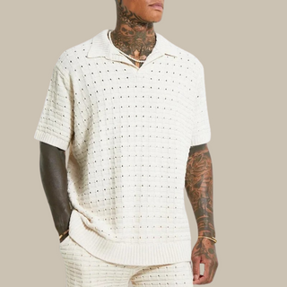 Ganti Capri Polo | Lässiges, übergroßes Strickpolo für Herren
