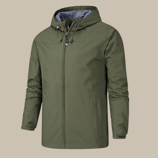 Regenjacken für Herren - Wasserfeste Windjacke mit Kapuze