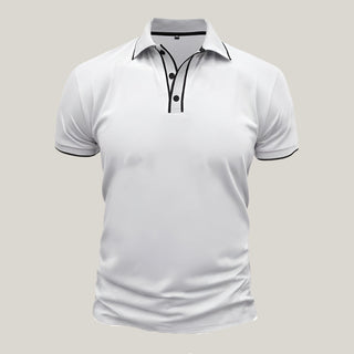 Poloshirt für Herren - Slim Fit Polo mit Weißen Kontrast für den Sommer