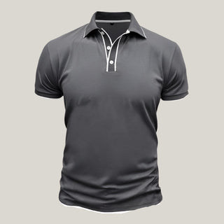 Poloshirt für Herren - Slim Fit Polo mit Weißen Kontrast für den Sommer