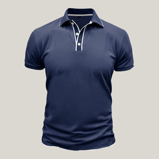 Poloshirt für Herren - Slim Fit Polo mit Weißen Kontrast für den Sommer