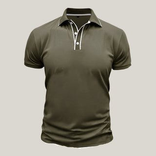 Poloshirt für Herren - Slim Fit Polo mit Weißen Kontrast für den Sommer