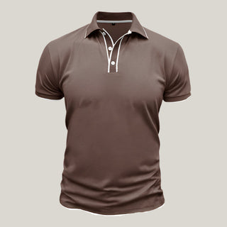 Poloshirt für Herren - Slim Fit Polo mit Weißen Kontrast für den Sommer