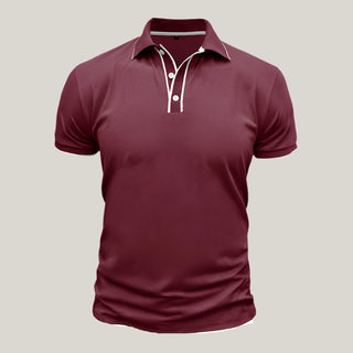Poloshirt für Herren - Slim Fit Polo mit Weißen Kontrast für den Sommer