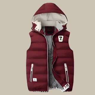 Steppweste für Herren - Premium wattierte Übergangsjacke mit Kapuze