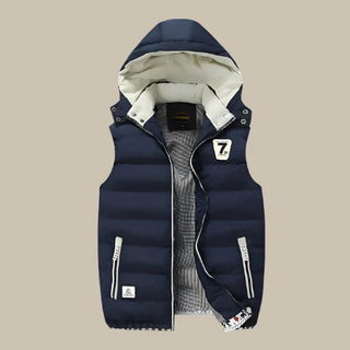 Steppweste für Herren - Premium wattierte Übergangsjacke mit Kapuze