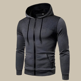 Hoodie für Herren - Sportlicher Hoodie mit Reißverschluss und Kapuze