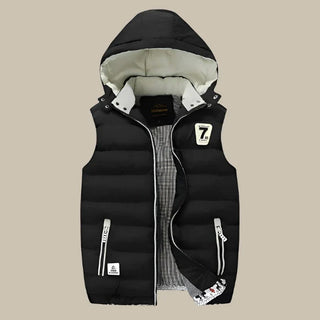 Steppweste für Herren - Premium wattierte Übergangsjacke mit Kapuze
