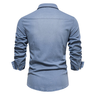 Jeanshemd für Herren - Stilvolles Langarmhemd für den Sommer