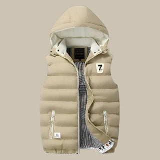 Steppweste für Herren - Premium wattierte Übergangsjacke mit Kapuze