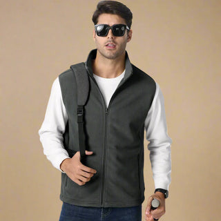 Weste für Herren - Sportliche ärmellose Weste aus Fleece