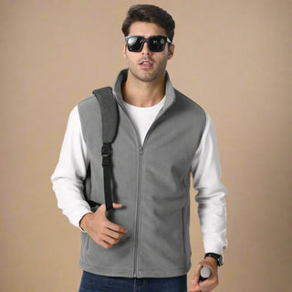 Weste für Herren - Sportliche ärmellose Weste aus Fleece