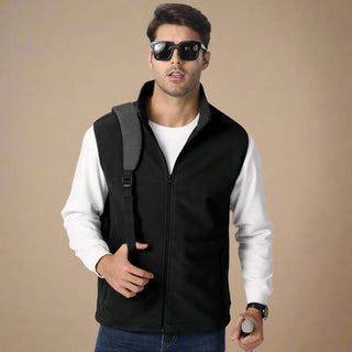 Weste für Herren - Sportliche ärmellose Weste aus Fleece