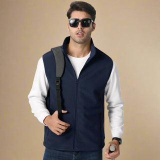Weste für Herren - Sportliche ärmellose Weste aus Fleece