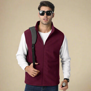 Weste für Herren - Sportliche ärmellose Weste aus Fleece