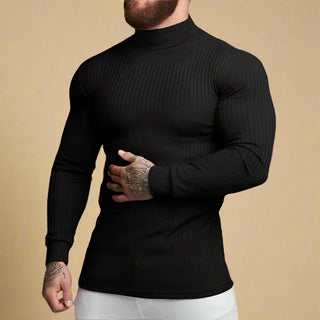 Rollkragenpullover - Robuster Muscle Fit Strickpullover für Herren
