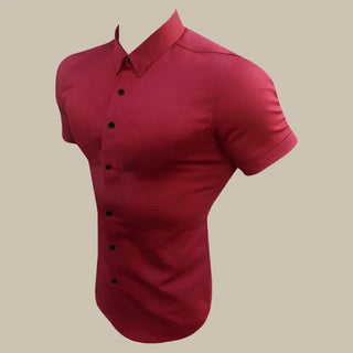Muskel T-shirt für Herren - Premium Stretch Kurzarmhemd für Sommer