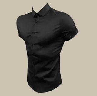 Muskel T-shirt für Herren - Premium Stretch Kurzarmhemd für Sommer