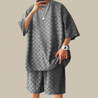 Zweiteiler für Herren - Twin Set mit T-Shirt und Shorts für den Sommer