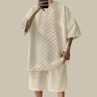 Zweiteiler für Herren - Twin Set mit T-Shirt und Shorts für den Sommer