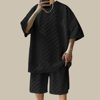 Zweiteiler für Herren - Twin Set mit T-Shirt und Shorts für den Sommer